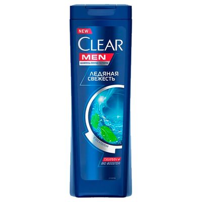 Шампунь CLEAR/КЛИАР MEN VITA ABE 400мл Ледяная Свежесть с ментолом