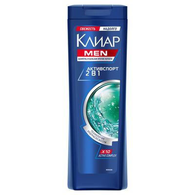 Шампунь-бальзам CLEAR/КЛИАР MEN VITA ABE 400мл 2в1 Актив Спорт
