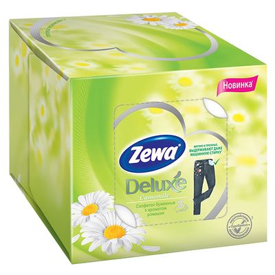 Салфетки косметические ZEWA Delux 60шт Арома коллекция