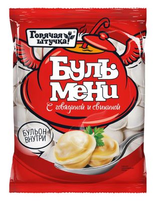 Пельмени Горячая штучка Бульмени с говядиной и свининой  Ф/П сфера 430 г