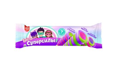 Мороженое ЮЛ фр.лёд МАКС ТВИСТЕР СУПЕРСИЛЫ ВКУС ЧЕРЕШНИ МАЛИНЫ ЛАЙМА 35*67г