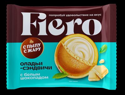 Оладьи-сэндвичи "Fiero" с белым шоколадом 24х 60 г