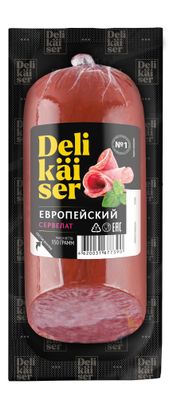 Колбаса в/к Delikaiser Сервелат Европейский в/у 0,35 кг