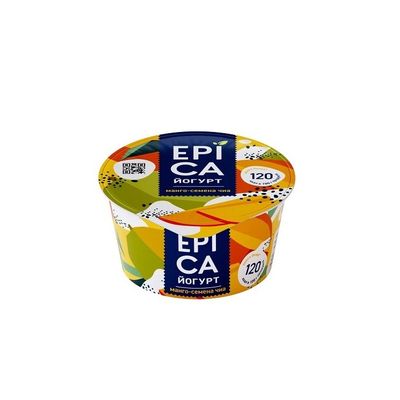 Йогурт EPICA 5% Манго-семена чиа, 130г
