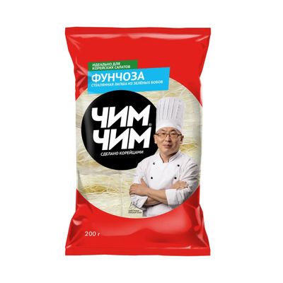 Вермишель Чим-Чим фунчоза бобовая пакет 200г 1/18