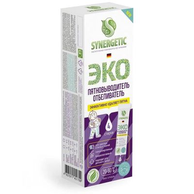 Пятновыводитель-отбеливатель SYNERGETIC 4х25г в стиках