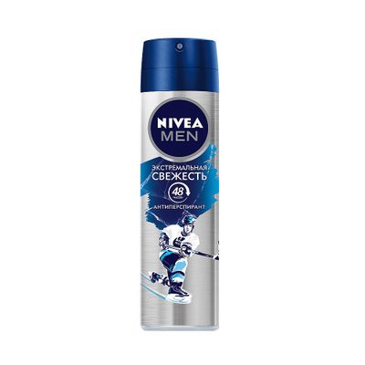 Дезодорант для тела NIVEA MEN 150мл Aqua cool спрей Экстремальная свежесть*6