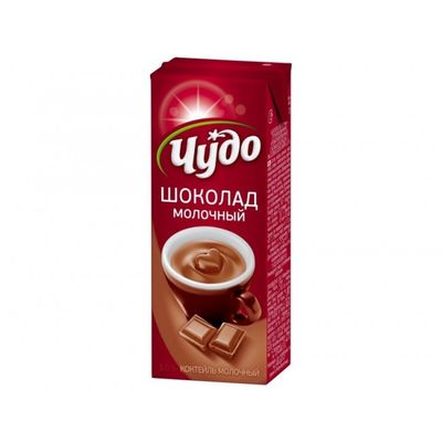Коктейль мол. Чудо 0,2л 3% шоколад