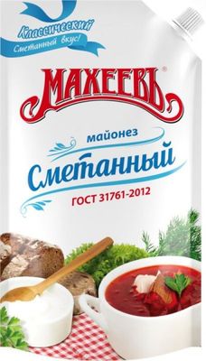 Майонез Махеев Сметанный   50,5 %  800 мл дой-пак