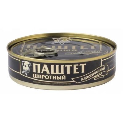 Паштет шпротный ГОСТ 170г. 5М (№2 ключ) 1/36