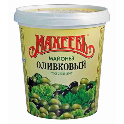 Майонез Махеев Оливковый 50,5% 820 мл  ведро