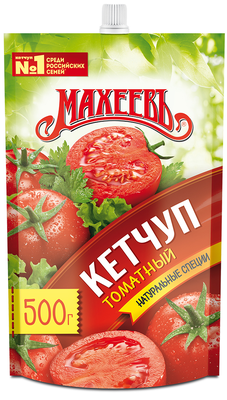 Кетчуп Махеев Томатный Д/П 500г