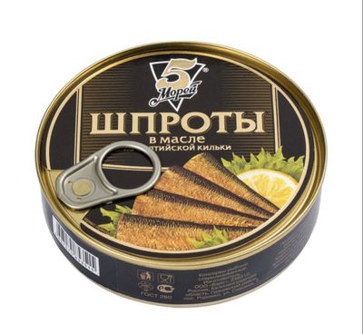 Шпроты в масле ГОСТ 160г. 5М (№2 ключ) 1/24