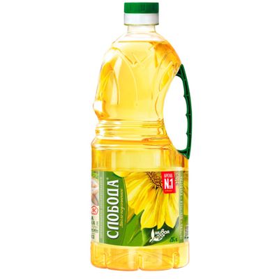 Масло подсолнечное рафинированное Слобода 1,8л 1/6