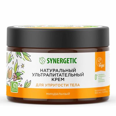 Крем для упругости тела SYNERGETIC 300мл Натуральный ультрапитательный