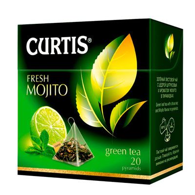 Чай Curtis Fresh Mojito зеленый ароматизированный 1,7г×20пир