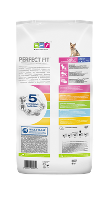 Корм сухой Perfect Fit для взрослых собак мелких и миниатюрных пород с курицей 6кг