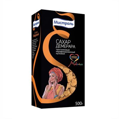 Мистраль Сахар Демерара трост. нераф. в Кубиках 500гр.*16