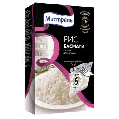 Мистраль вар. пак. Рис Басмати (5*80гр)*6