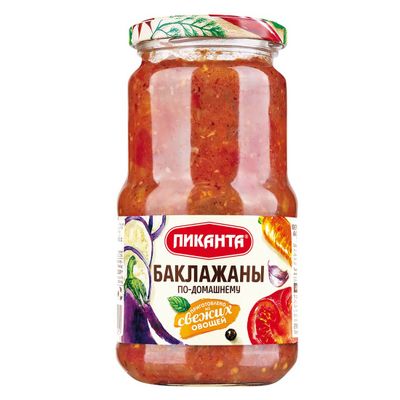 Пиканта Баклажаны ПО ДОМАШНЕМУ 450гр.*6