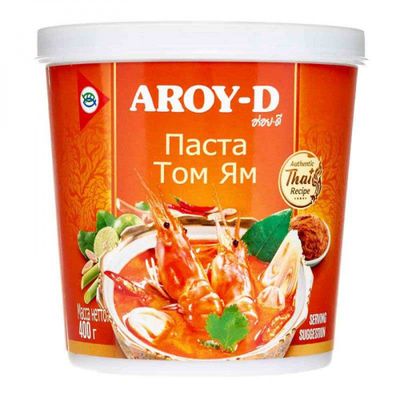 AROY-D Соус Паста Том Ям 400гр.*24 пл/б