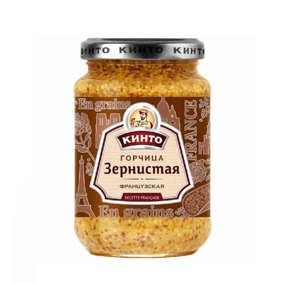 КИНТО Горчица "Зернистая" французкая 170гр.*12