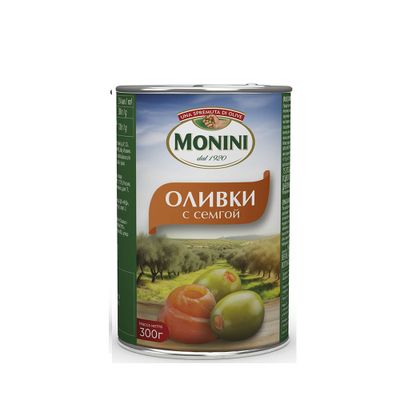 MONINI Оливки с семгой 300гр.*12