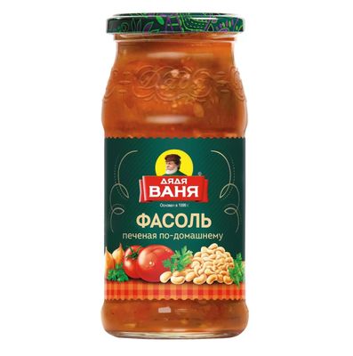 Дядя Ваня Фасоль печеная по-домашнему 480гр.*8 с/б
