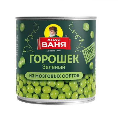 Дядя Ваня  Горошек зеленый 400гр. *12 ж/б