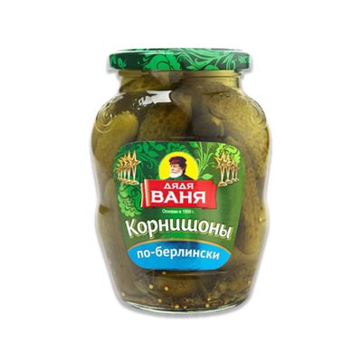 Дядя Ваня Корнишоны мар. по-Берлински 350-370гр. *12 с/б