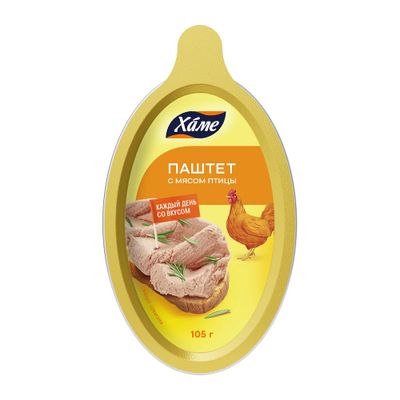 ХАМЕ Паштет а/б из Мяса птицы 105гр.*16