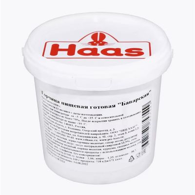 HAAS Горчица Баварская 1000гр.*6 ведро