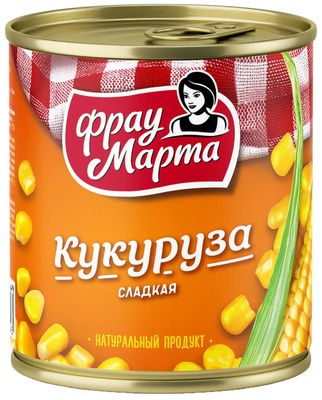 Кукуруза сахарная Фрау Марта 310г 1/15