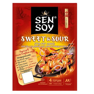 СЭНСОЙ для приготовления Соус Кисло-Сладкий (Sweet & Sour) 120гр.*15