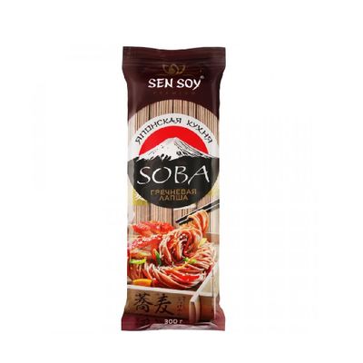 СЭНСОЙ Лапша Гречневая (Soba) 300гр.*12