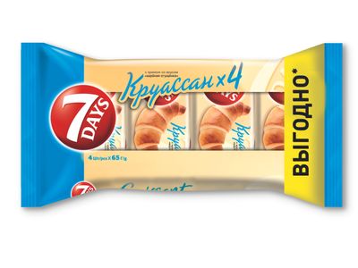Круассан 7 DAYS с кремом вареная сгущенка 3+1 (65 гр х 4 шт)