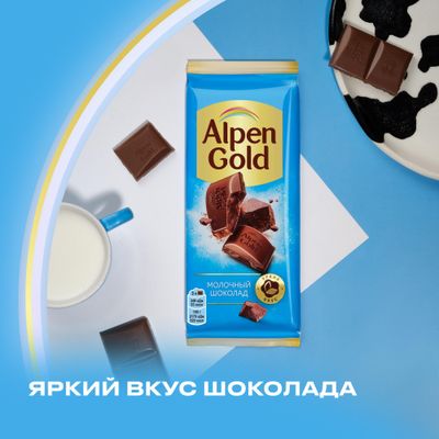 Шоколад Alpen Gold молочный 21*80г