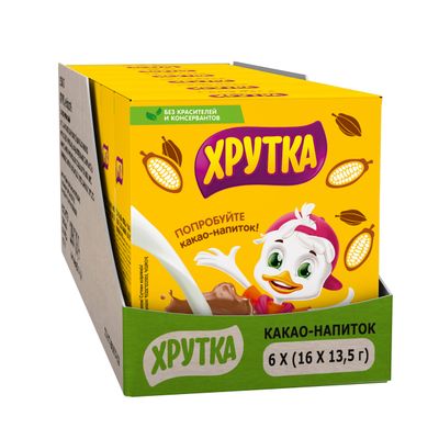 ХРУТКА Какао НапБ/рСтик Дет 6(16х13.5г)