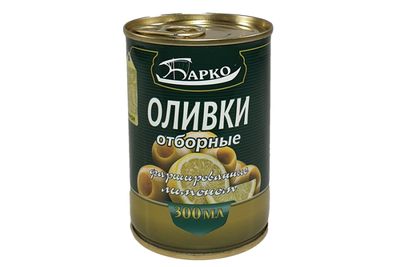 Барко Оливки с лимоном 280гр.*12 ж/б