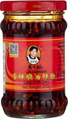 Lao Gan Ma Соус Острый с хрустящим перцем чили 210гр.*24 ст/б