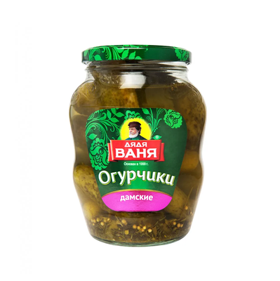 Дядя Ваня Огурчики маринованные Дамские  680гр. *8 с/б