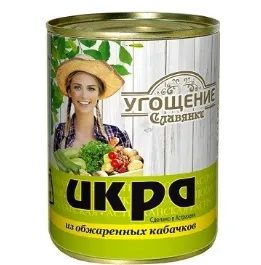 Угощение славянки Икра из кабачков ж/б 360гр.*6