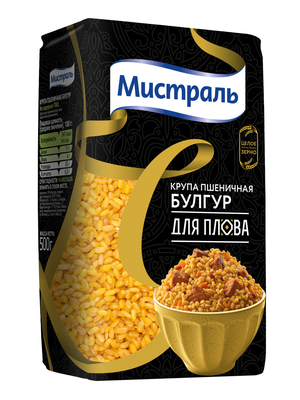 Мистраль Пшеничная Булгур для плова 500гр.*12