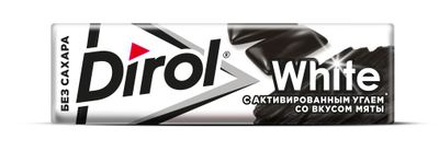 Жевательная резинка Dirol White Мята с активированным углем 13,6г