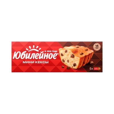 Кексы мини Юбилейное с кусочками молочного шоколада 140г