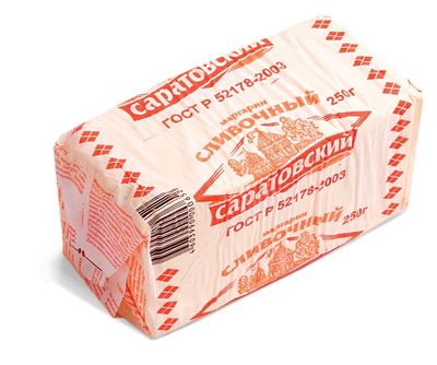 Маргарин Сливочный Саратовский 60%  250 г пергамент