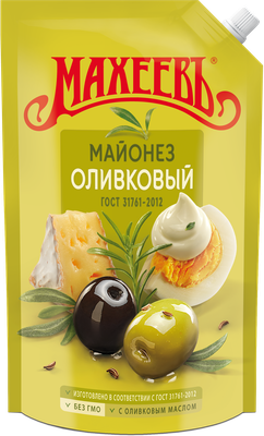 Майонез Махеев Оливковый 50,5% 800 мл  дой-пак