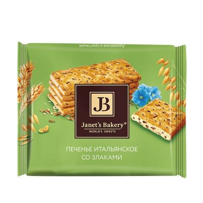 Печенье Славянка Janets Bakery Итальянское цельнозерновое 83 гр.(11)