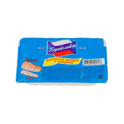 Продукт плавленый Переяславль С беконом, ванночка, 80г