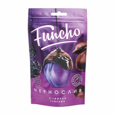 Чернослив Funcho в темной кондитерской глазури 100 г